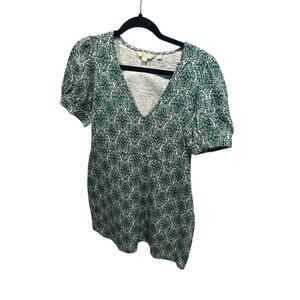 Boden Floral Print Puff Sleeve Dresss 6P